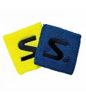 Salming Schweißband 7 cm gelb-blau (2x)
