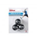 Wilson Squashball blauer Punkt (3X)