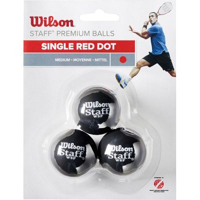 Wilson Squashball roter Punkt (3X)
