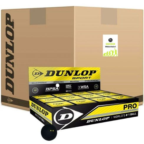 6x Dunlop Squashball Pro 12x