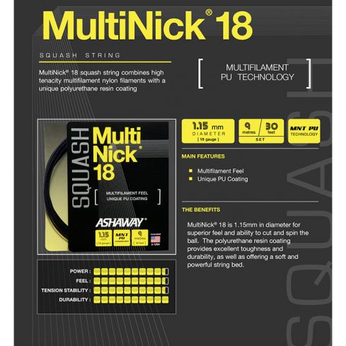 Ashaway MultiNick 18 110 mtr.