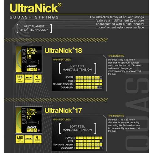 Ashaway UltraNick 17 110 mtr