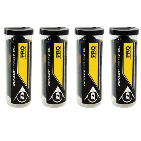 Dunlop Squashball Pro (4 x 3 in der Röhre)